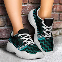 Turquoise Matariki New Zealand Chunky Sneakers Maori Poutama Galaxy Vibes LT14 - Polynesian Pride
