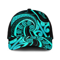 Turquoise New Zealand Mangopare Baseball Net Cap Aotearoa Maori Koru Style - Polynesian Pride