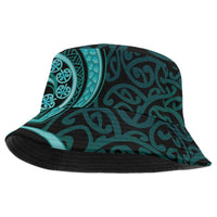 Turquoise New Zealand Mangopare Bucket Hat Aotearoa Maori Koru Style LT14