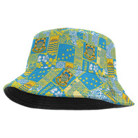 Tuvalu Manuia te Kilisimasi Bucket Hat Pacific Patchwork Xmas Vibes - Polynesian Pride
