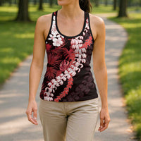 Ulaula Aloha Hawaii Lei Hollow Tank Top Tropical Flowers Elegant Vibe - Polynesian Pride