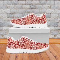 Ulaula Palaka Quilt Hawaii Sneakers Hawaiian Tropical Monstera Sea Turtle