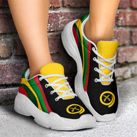 Vanuatu Chunky Sneakers Flag-Inspired Curve Style