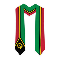 Vanuatu Graduation Stole Flag Style LT05 - Polynesian Pride