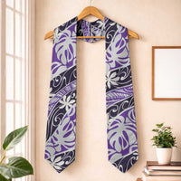 Vareau Tahiti Tiare Monstera Graduation Stole Polynesian Pattern Curve Style
