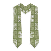 Vesuvian Green Palaka Quilt Hawaii Graduation Stole Traditional Hawaii-plaid Pattern - Polynesian Pride