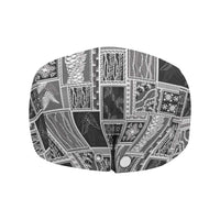 Vintage Aloha Block Quilt Jeff Hat Black Inspired Lei Motifs - Polynesian Pride