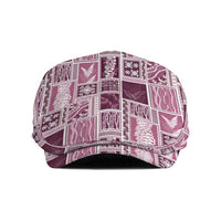 Vintage Aloha Block Quilt Jeff Hat Pink Inspired Lei Motifs - Polynesian Pride