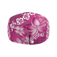 Vintage Pink Polynesia Jeff Hat Plumeria With Hibiscus Tropical Vibes - Polynesian Pride