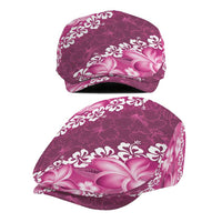 Vintage Pink Polynesia Jeff Hat Plumeria With Hibiscus Tropical Vibes - Polynesian Pride