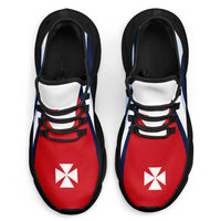 Wallis And Futuna Clunky Sneakers Flag-Inspired Curve Style