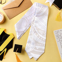 White Sunday Lotu Tamaiti Graduation Stole Polynesian Wave Pastel Nude - Polynesian Pride