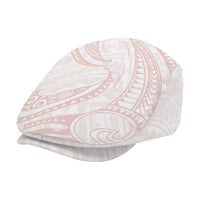 White Sunday Lotu Tamaiti Jeff Hat Polynesian Wave Pastel Blush - Polynesian Pride