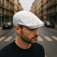 White Sunday Lotu Tamaiti Jeff Hat Polynesian Wave Pastel Nude - Polynesian Pride