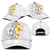 White Tropical Plumeria With Galaxy Polynesian Art Classic Cap LT14 - Polynesian Pride