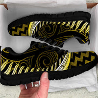 Yellow Matariki New Zealand Sneakers Maori Poutama Galaxy Vibes