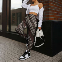 Yogyakarta Parang Batik Motifs Jogger Pants Indonesian Traditional Pattern