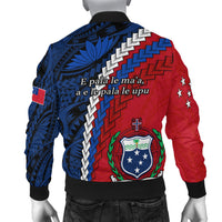 Samoa Polynesian Men Bomber Jacket Quotes LT13 - Polynesian Pride