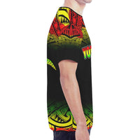 Polynesian Custom T Shirt Polynesian Turtle Tattoo Fog Reggae - Polynesian Pride