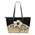 (Custom Personalised) Polynesian Leather Tote Bag Hibiscus Personal Signature Beige - Polynesian Pride