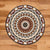 Fiji Round Carpet Tapa Pattern Brown Round Carpet Brown - Polynesian Pride