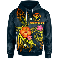 Polynesian Hawaii Custom Hoodie Legend of Kanaka Maoli (Blue) Unisex Blue - Polynesian Pride