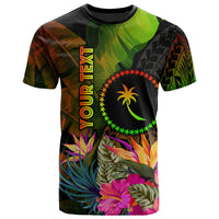 Chuuk Polynesian Custom T Shirt Hibiscus and Banana Leaves Unisex Reggae - Polynesian Pride