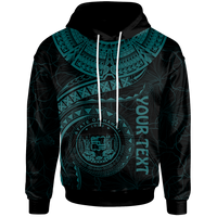 Polynesian Hawaii Custom Hoodie Hawaiian Waves (Turquoise) Unisex Turquoise - Polynesian Pride