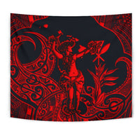 Hawaii Polynesian Tapestry - Hula Girl Red - Polynesian Pride