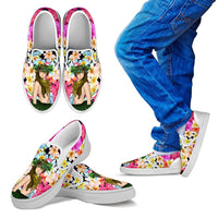 Hawaii Plumeria Hula Girl Slip Ons Kid's Slip Ons White - Polynesian Pride