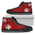 Wallis and Futuna Rugby High Top Shoe Sporty Vibes Red - Polynesian Pride
