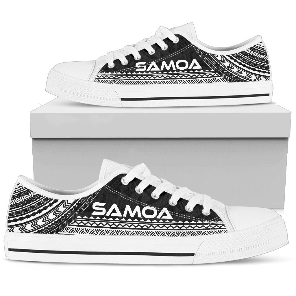 Samoa Low Top Shoes - Polynesian Black Chief Version - Polynesian Pride