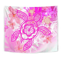 Hawaii Turtle Hibiscus Tapestry - Dreamy Style - AH - Polynesian Pride