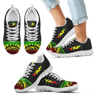 Yap Sneakers - Yap Flag Micronesian Reggae Style - Polynesian Pride