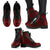 Yap Leather Boots - Tribal Red - Polynesian Pride