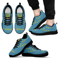 Tuvalu Sneakers - Tuvalu Coat Of Arms - 2 K5 Kid's Sneakers - Black Sole - Polynesian Pride
