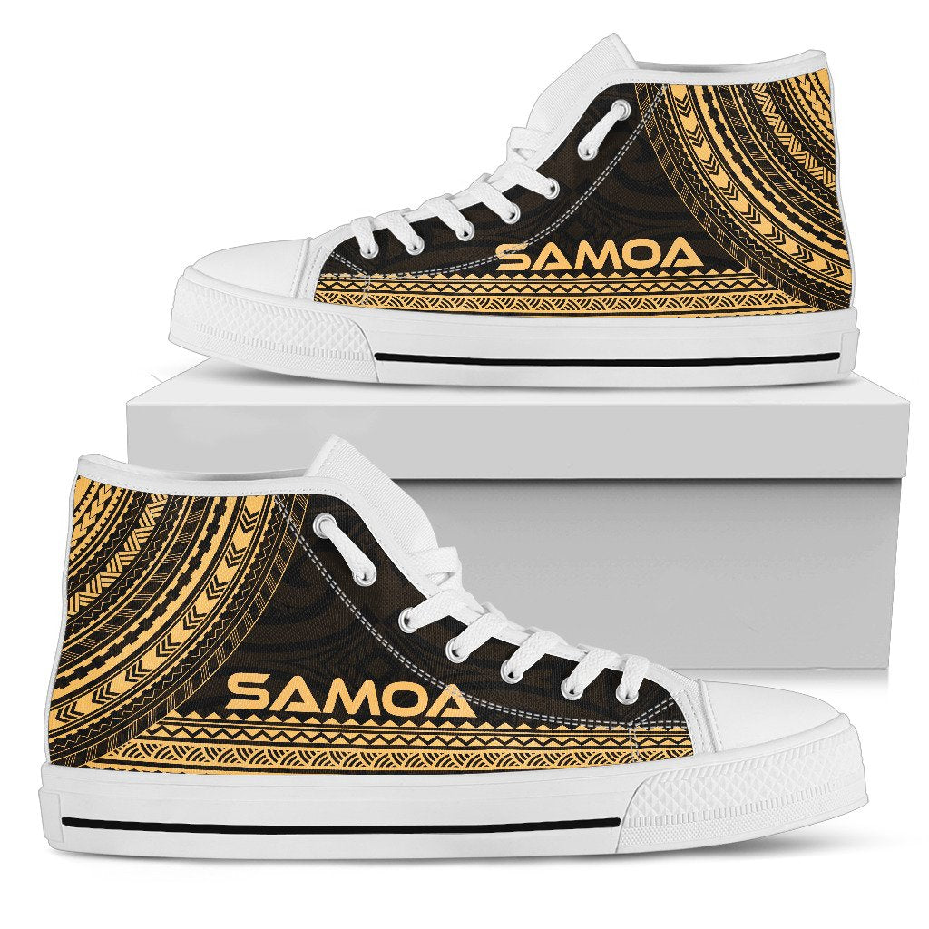 Samoa High Top Shoes - Polynesian Gold Chief Version - Polynesian Pride