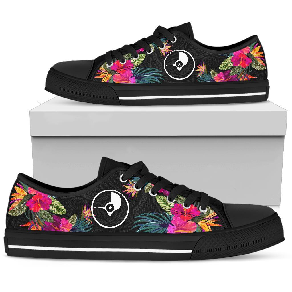 Yap Low Top Shoes - Micronesian Hibiscus - Polynesian Pride