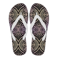 Polynesian Flip Flops Blur Women's Flip Flops White - Polynesian Pride