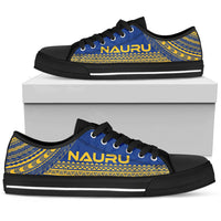 Nauru Low Top Shoes - Polynesian Flag Chief Version - Polynesian Pride