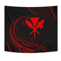 Kanaka Tapestry - Red - Frida Style - Polynesian Pride