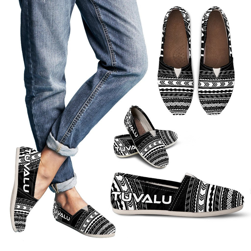 Tuvalu Casual Shoes - Polynesian Black Chief Version Women Black - Polynesian Pride