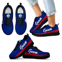Guam Sneakers - Guam Coat Of Arms New Blue Style - Polynesian Pride