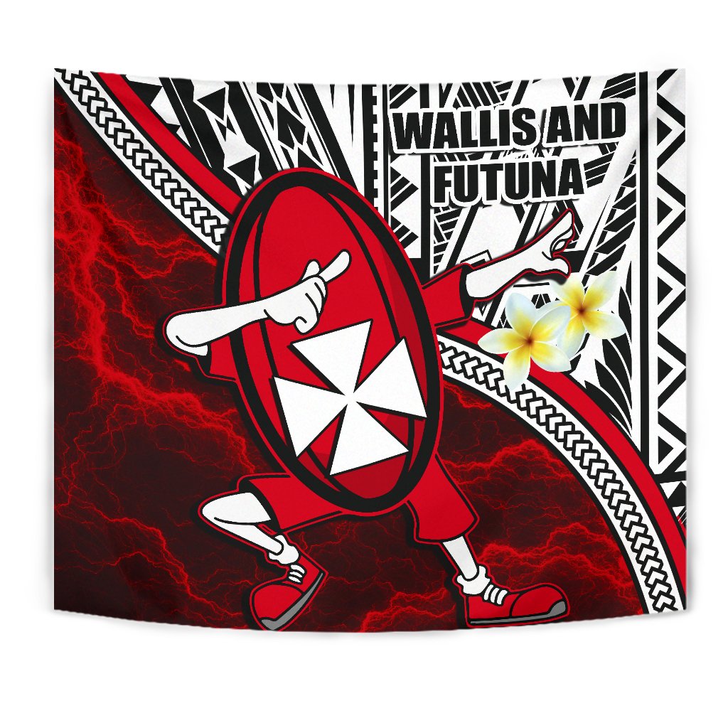 Dab Trend Style Rugby Tapestry Wallis and Futuna - Polynesian Pride