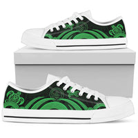 Palau Low Top Canvas Shoes - Green Tentacle Turtle - Polynesian Pride