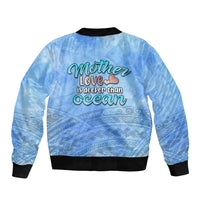 Mother's Day Elephant Watercolor Style Mix Polynesian Pattern Bomber Jacket TS07 - Polynesian Pride