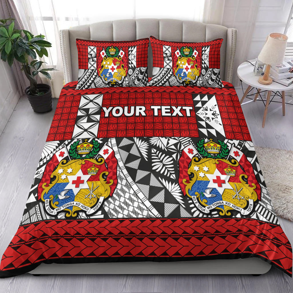 (Custom Personalised) Tonga Bedding Set Be Unique Version 05 Red LT13 Red - Polynesian Pride