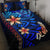 Kosrae Quilt Bed Set - Vintage Tribal Mountain Blue - Polynesian Pride