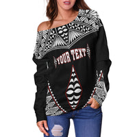 (Custom Personalised) Tonga Hoodie Dress Tongan Kupesi Pattern LT13 - Polynesian Pride