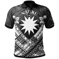 Nauru Polynesian Polo Shirt Nauru White Seal Camisole Hibiscus Style Unisex White - Polynesian Pride